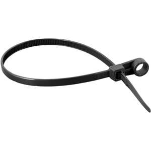 Abraçadeira de nylon para parafusos, preta, 220 mm x 4,3 mm, VONDER