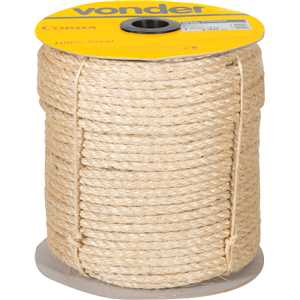 Corda de sisal 10 mm x 140 m, 3 pernas, VONDER