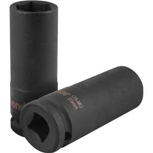 Soquete sextavado longo de impacto, 20 mm, encaixe de 1/2", VONDER