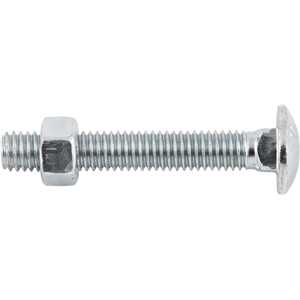 Parafuso francês zincado, 3/8" x 2.1/2", com porca, VONDER