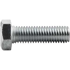 Parafuso sextavado zincado 12 mm x 40 mm, MA, rosca total, VONDER