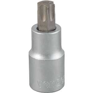 Soquete hexalobular macho T-55, encaixe 1/2", VONDER