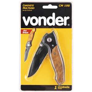 Canivete multiuso, em aço inox, CMV 198, VONDER