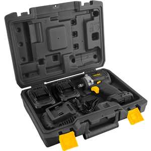 Chave de impacto, bateria 20 V, encaixe de 1/2", fonte de carregamento bivolt automático, CIV 124CB, VONDER PLUS