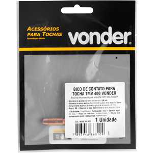 Bico de contato 0,9 mm x 30 mm, para tocha TMV 250/300/400 VONDER