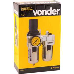 Regulador e lubrificador 1/2" RL 120 VONDER