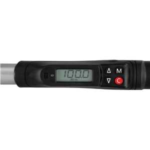 Torquímetro digital com torque angular, com encaixe 3/8", 10 N.m - 100 N.m, VONDER