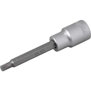 Soquete multidentado, longo, com encaixe de 1/2", M6, VONDER