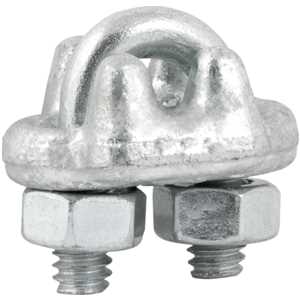 Clips para cabo de aço 1/8" - 3,18 mm, pesado, encartelado, VONDER PLUS