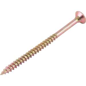 Parafuso madeira chipboard, cabeça chata, fenda cruzada/pozidrive, 6,0 mm x 90,0 mm, VONDER