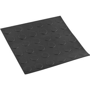 Piso de borracha antiderrapante, tipo moeda, 3,5 mm, preto, VONDER