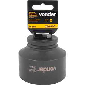 Soquete sextavado de impacto, encaixe de 3/4" x 60,0 mm, VONDER