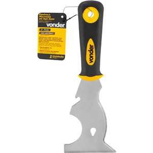Espátula de aço inox, 3", com cabo emborrachado, multiuso, VONDER