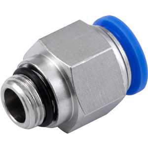 Conexão rápida reta, 12 mm, rosca 1/4" BSP, VONDER