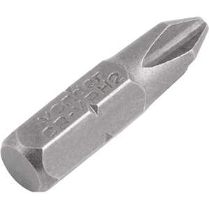 Bits/ponteira phillips com encaixe 1/4", nº 2 x 25 mm, com 5 peças, VONDER