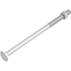 Parafuso francês zincado, 3/8" x 6.1/2", com porca, VONDER
