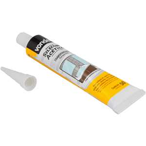 Borracha de silicone acético, transparente, 50 g, VONDER