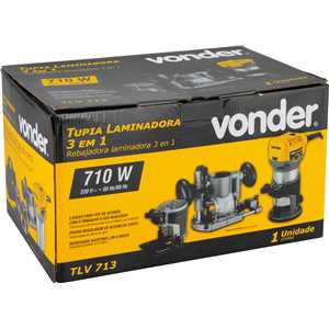 Tupia para laminados 3 em 1, TLV 713, 220 V~, 710 W, VONDER