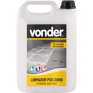 Limpador pós-obra, 5 litros, VONDER