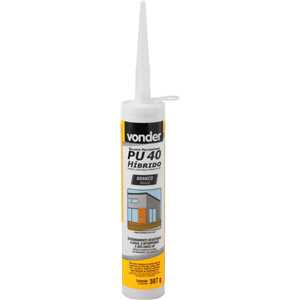 Selante de poliuretano híbrido, PU 40, branco, 387 g, VONDER
