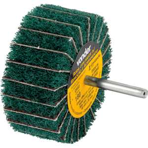 Roda com haste para remoção e acabamento, 80 mm x 35 mm, grão 180, VONDER