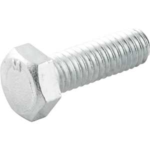 Parafuso sextavado zincado 5/16" x 1", UNC, rosca total, VONDER