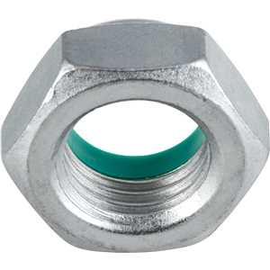 Porca autotravante sextavada, 1.1/2", UNC, baixa, zincada, VONDER