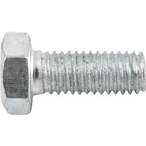 Parafuso sextavado zincado 8 mm x 20 mm, MA, rosca total, VONDER