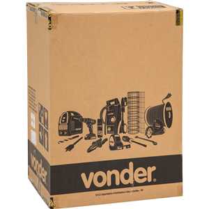 Lixeira retangular, 50 litros, inox, cinza, VONDER