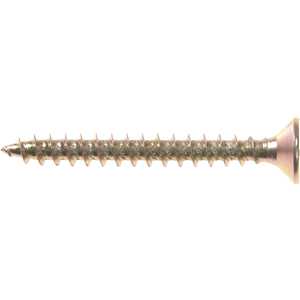Parafuso madeira chipboard, cabeça chata, fenda cruzada/pozidrive, 5,0 mm x 45,0 mm, VONDER