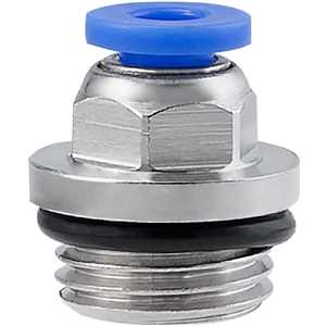 Conexão rápida reta, 4 mm, rosca 1/4" BSP, VONDER