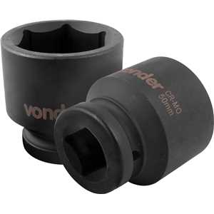 Soquete sextavado de impacto, encaixe de 1" x 50,0 mm, VONDER