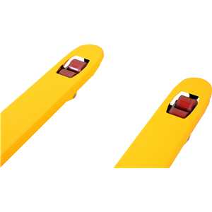 Paleteira hidráulica, 2,5 toneladas (2,5 tf), 1.150 mm x 685 mm, com freio, roda dupla de poliuretano, PFP 256, VONDER