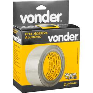 Fita adesiva de alumínio 50 mm x 30 m VONDER