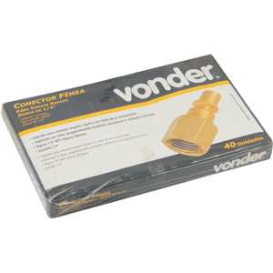 Espigão rosca macho de 1/4" NPT com escama de 1/4", caixa com 40 peças, VONDER