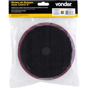 Boina de espuma para corte 6", para politriz roto-orbital, VONDER