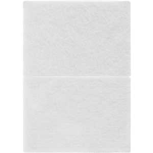 Feltro autoadesivo branco, retangular, 95 mm x 68 mm, VONDER