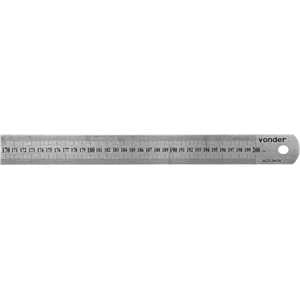 Escala de aço inox, 2.000 mm, rígida, VONDER