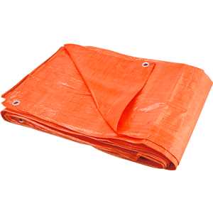 Lona de polietileno laranja 6 m x 3 m, 100 micra, VONDER LEVE