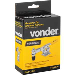 Grampo de aperto rápido tipo horizontal, GHV 225 VONDER