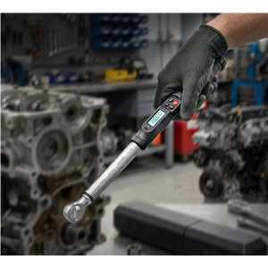 Torquímetro digital com torque angular, com encaixe 1/2", 30 N.m - 300 N.m, VONDER