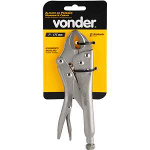 Alicate de pressão, 7", mordente curvo, VONDER
