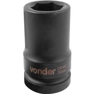 Soquete sextavado longo de impacto, 30 mm, encaixe de 1", VONDER