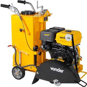 Máquina a gasolina para cortar asfalto, concreto e piso, 14 hp, 4 tempos, VONDER