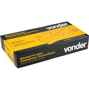 Gabarito para corrediça telescópica, VONDER