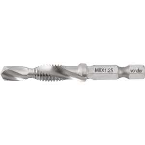 Broca/macho combinado M8 x 1,25 mm, VONDER