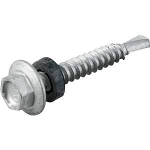 Parafuso autobrocante sextavado com acabamento tipo Dacromet, cabeça flangeada, 5,5 mm x 1.1/2", VONDER