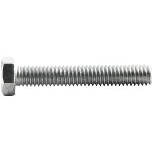Parafuso sextavado zincado 5/16" x 2", UNC, rosca total, VONDER