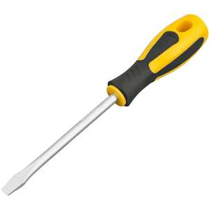 Chave de fenda 5/16" x 5", aço cromo vanádio, cabo emborrachado, VONDER PLUS