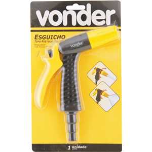 Esguicho plástico para jardim, tipo pistola, reforçado, espigão adaptável (1/2" - 5/8" - 3/4"), VONDER